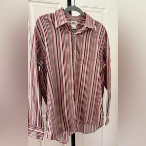 Lacoste Men's Striped Button Down Shirt size 44